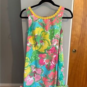 Lilly Pulitzer Yellow Green Scoop Neck Sundress